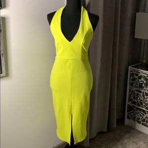 Lime Blackless Midi Dress